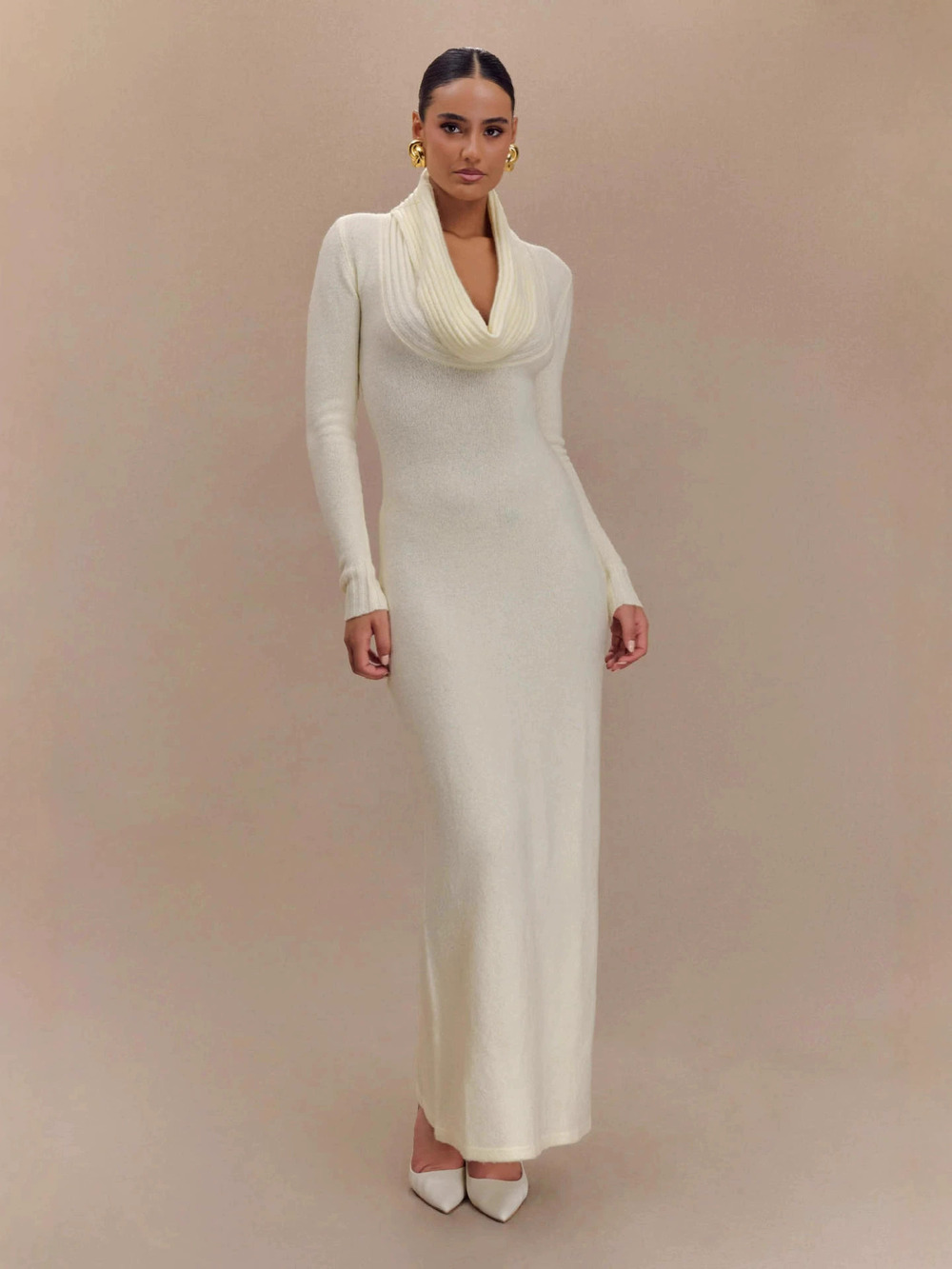 Zara Waist Cinching Long Sleeve Bodycon Dress